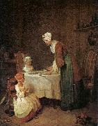 Jean Baptiste Simeon Chardin Grace before a Meal painting